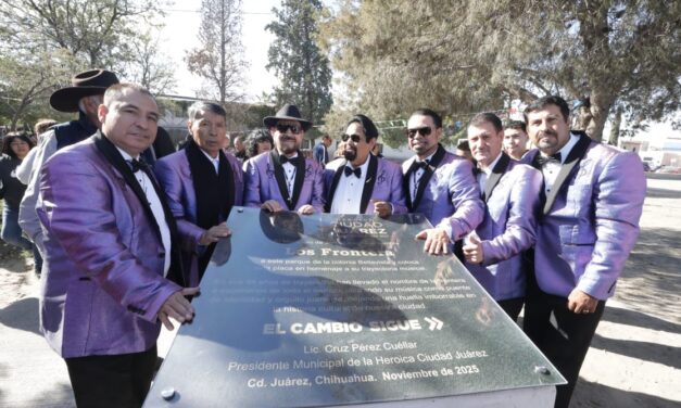 Nombran parque en honor al grupo Los Frontera, leyenda musical de Ciudad Juárez