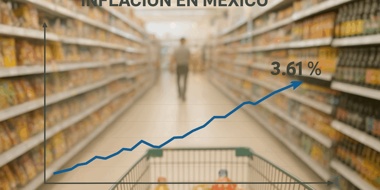 Inflación repunta a 3.61 % en la primera quincena de noviembre
