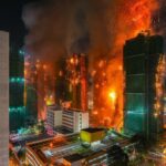 Infierno en rascacielos de Hong Kong
