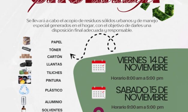 Arrancará este viernes Cruzada por el Reciclaje