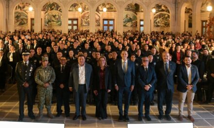 Maru Campos encabeza toma de protesta a 180 elementos de formación inicial de la SSPE