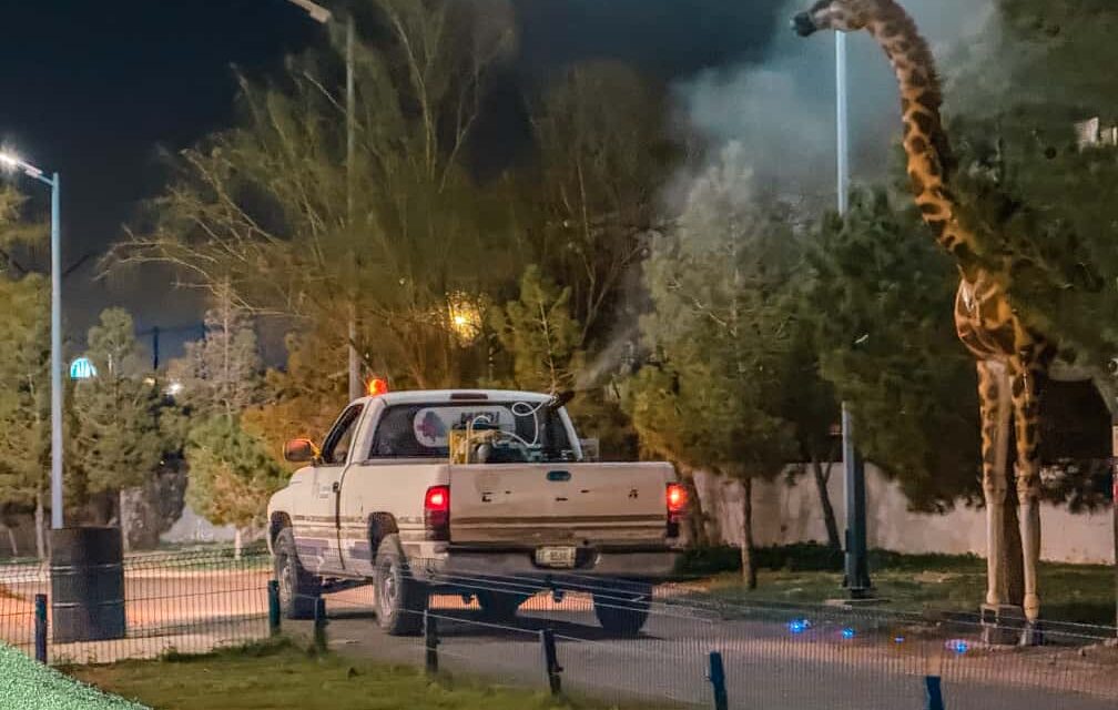 Concluye con éxito jornada de fumigación preventiva en el Parque Central