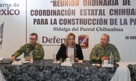 Maru Campos encabeza sesión de la Mesa de Seguridad en Parral