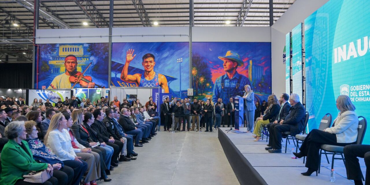Maru Campos inaugura el Centro de Convenciones Centenario Tres Culturas en Cuauhtémoc