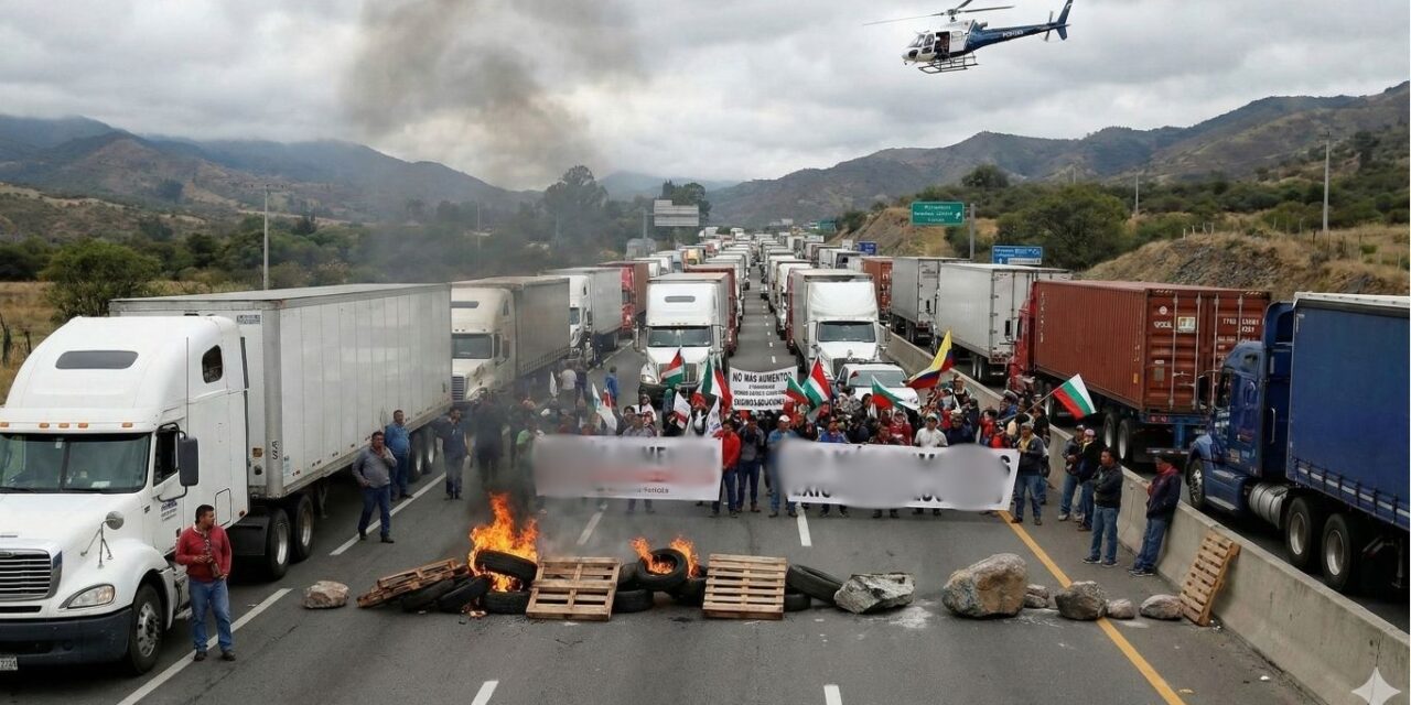 Paro nacional: campesinos y transportistas bloquean carreteras en todo el país