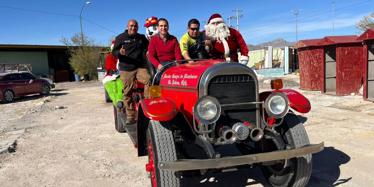 OMEJ entrega 300 juguetes al Santa Bombero