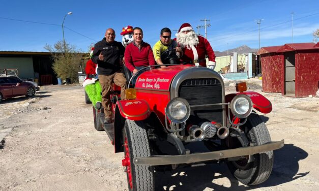 OMEJ entrega 300 juguetes al Santa Bombero