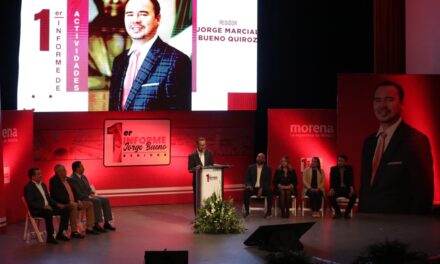 Rinde el regidor Jorge Marcial Bueno Quiroz su primer informe de actividades