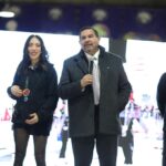 Visita alcalde a voluntarios y organizadores del Cuarto Gran Desfile Internacional Conmemorativo de Ciudad Juárez