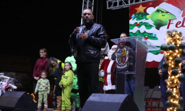 Encienden árbol navideño en Zaragoza