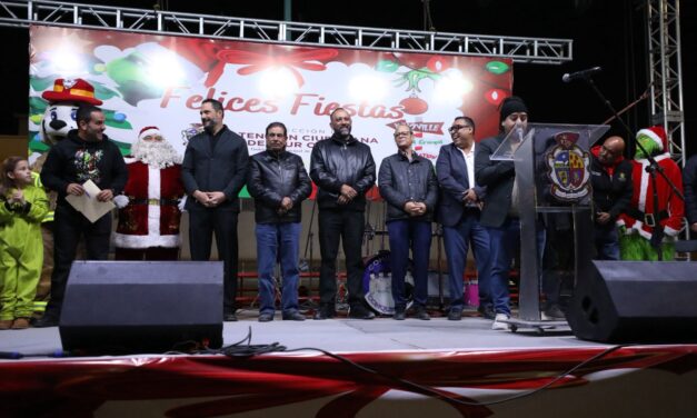 Encienden árbol navideño en Zaragoza
