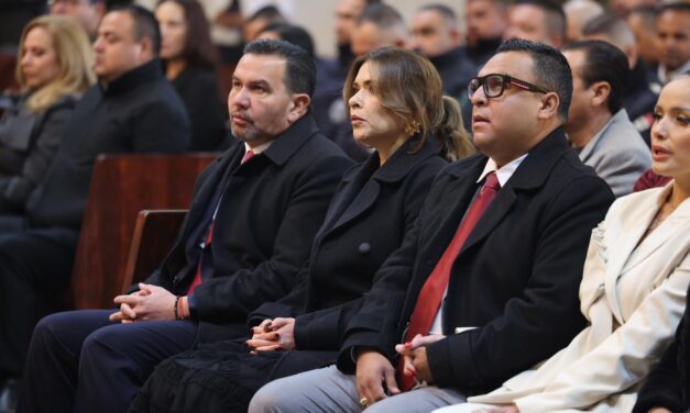 Asiste el Presidente Pérez Cuéllar a misa por el 366 aniversario de Ciudad Juárez