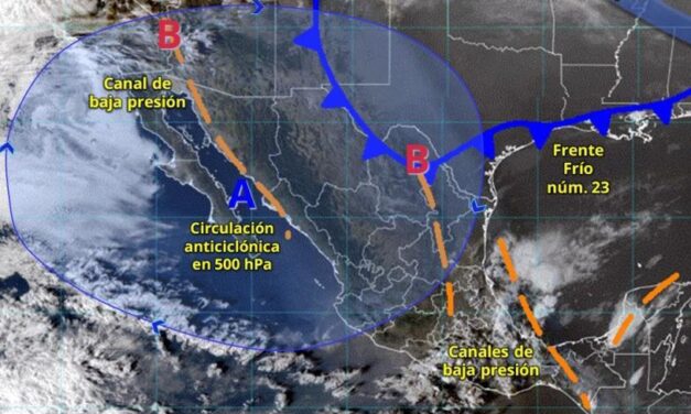 Prevén lluvias intensas por canal de baja presión en gran parte del país