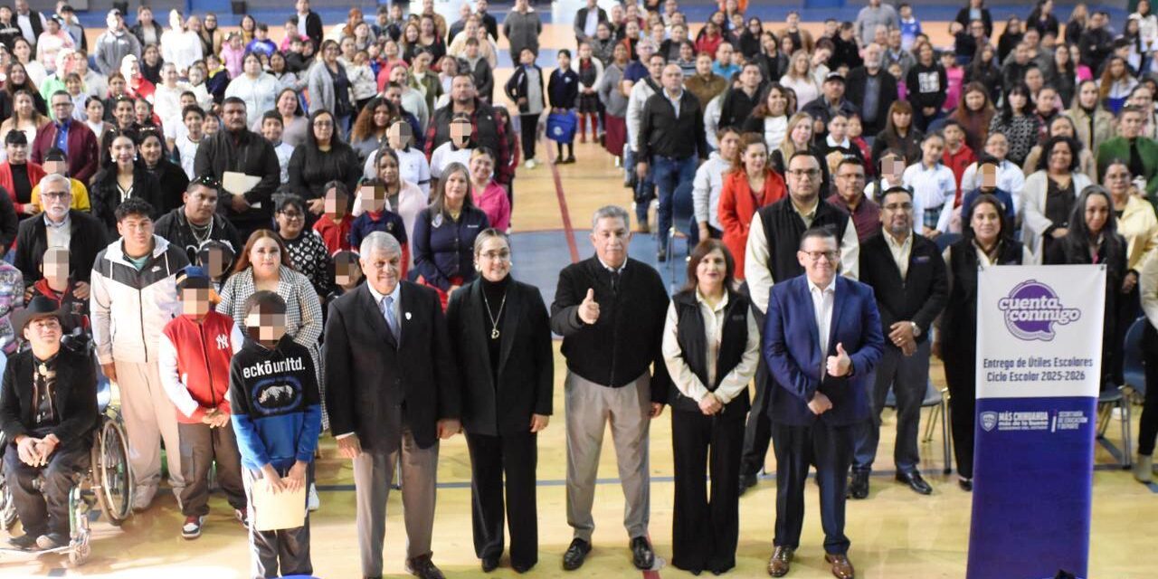 Beneficia Estado con mochilas y útiles escolares a 41 mil estudiantes de Educación Básica de Ciudad Juárez
