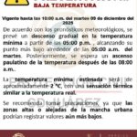 Emite Protección Civil alerta preventiva por bajas temperaturas en Ciudad Juárez