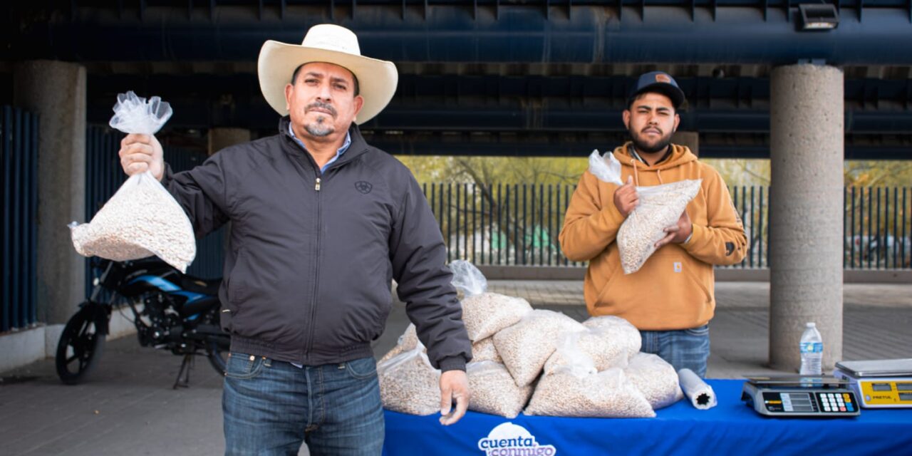 Invita Gobierno del Estado a adquirir frijol chihuahuense de reciente cosecha en el Parque Central