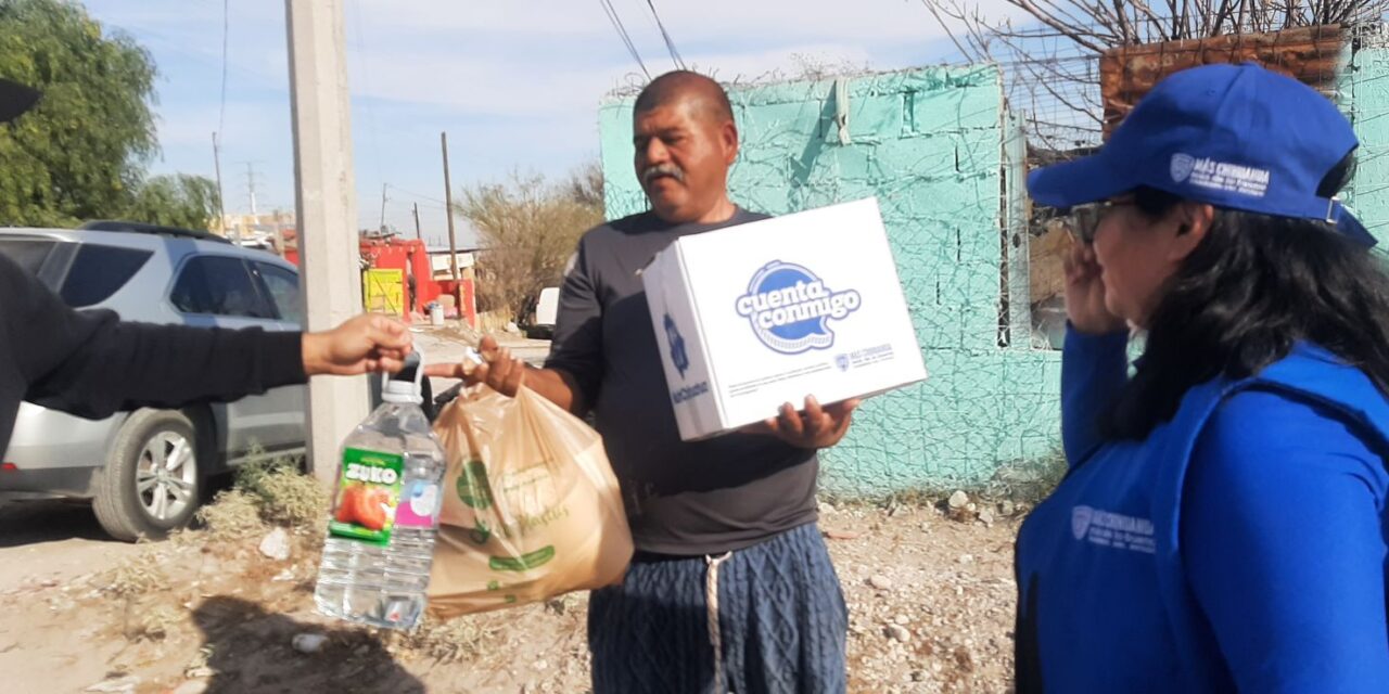 Entrega Estado 200 cenas navideñas a familias juarenses