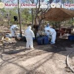 Marina desmantela tres laboratorios clandestinos y asegura más de 700 kilos de metanfetamina