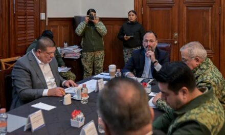 Maru Campos da seguimiento a estrategias de seguridad en sesión de la Mesa Estatal de Construcción de Paz