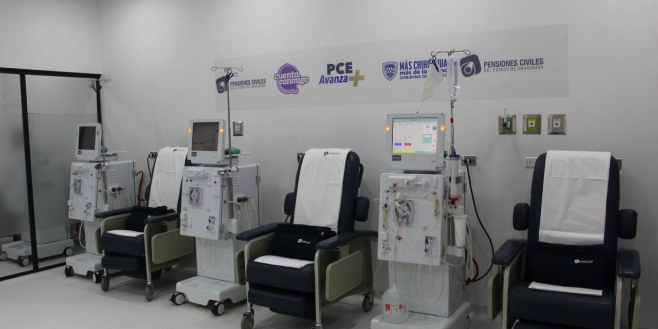 Equipa Pensiones Civiles Delegación Juárez Unidad de Hemodiálisis con inversión de casi 4 millones de pesos