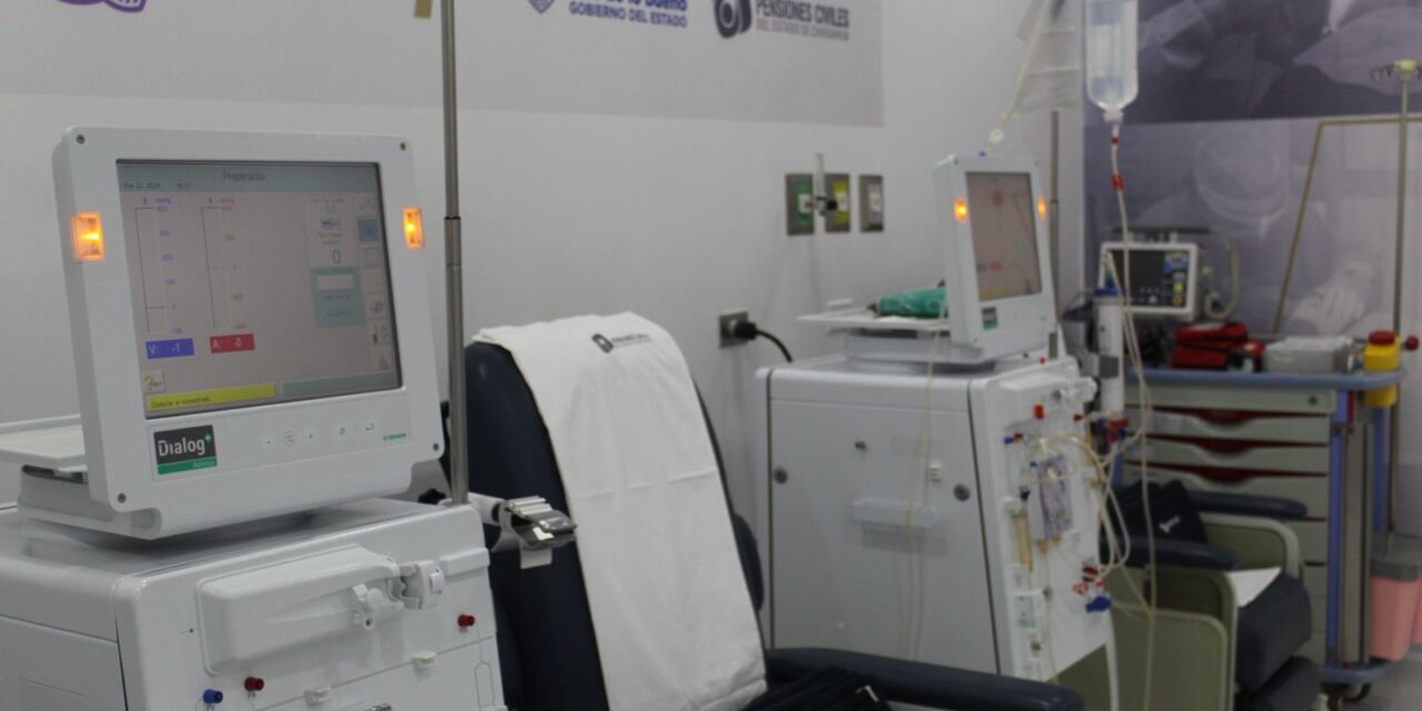 Equipa Pensiones Civiles Delegación Juárez Unidad de Hemodiálisis con inversión de casi 4 millones de pesos