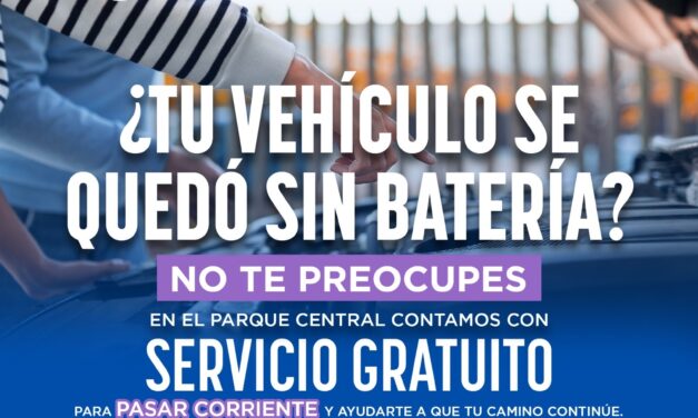 Habilita Gobierno del Estado servicio gratuito de auxilio vehicular en el Parque Central