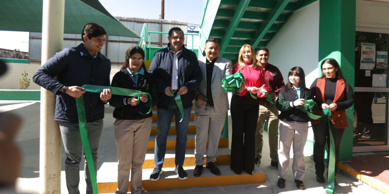 Construye el Municipio aulas multifuncionales en el Colegio de Bachilleres 5