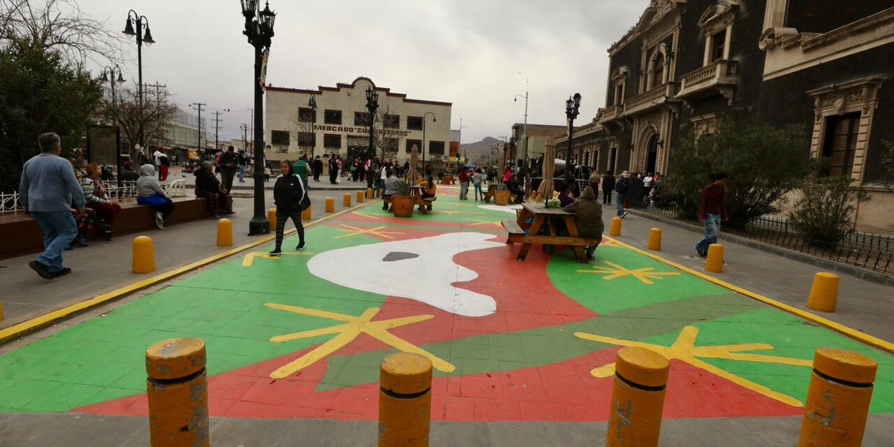 Centro Histórico de Ciudad Juárez estrena nuevo espacio con urbanismo táctico; anuncian inversión para Plaza de Armas