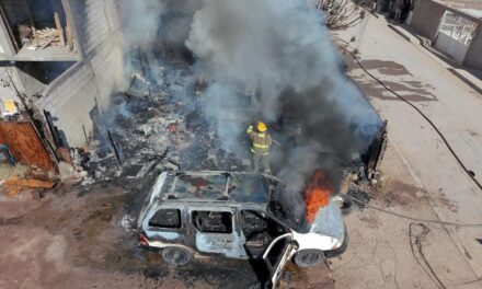 Protección Civil atiende incendio en domicilio de la colonia Lucio Cabañas