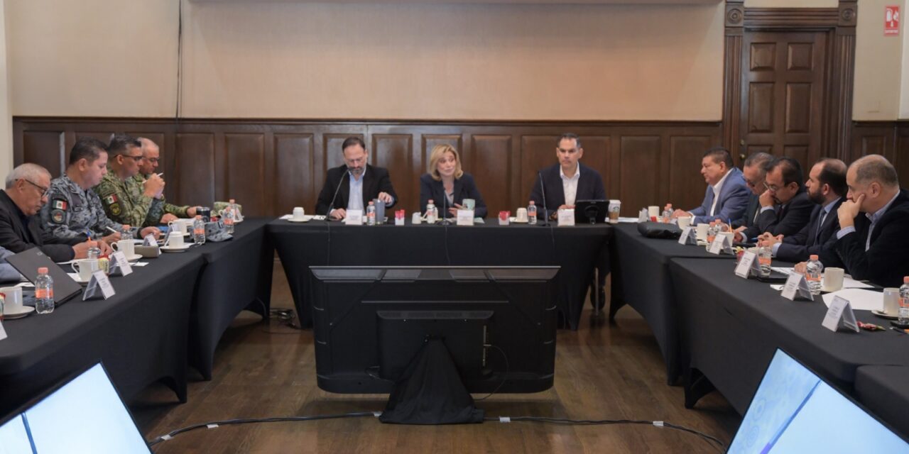 Maru Campos encabeza Mesa de Seguridad; Chihuahua reporta cifra más baja de delitos de alto impacto en 9 años