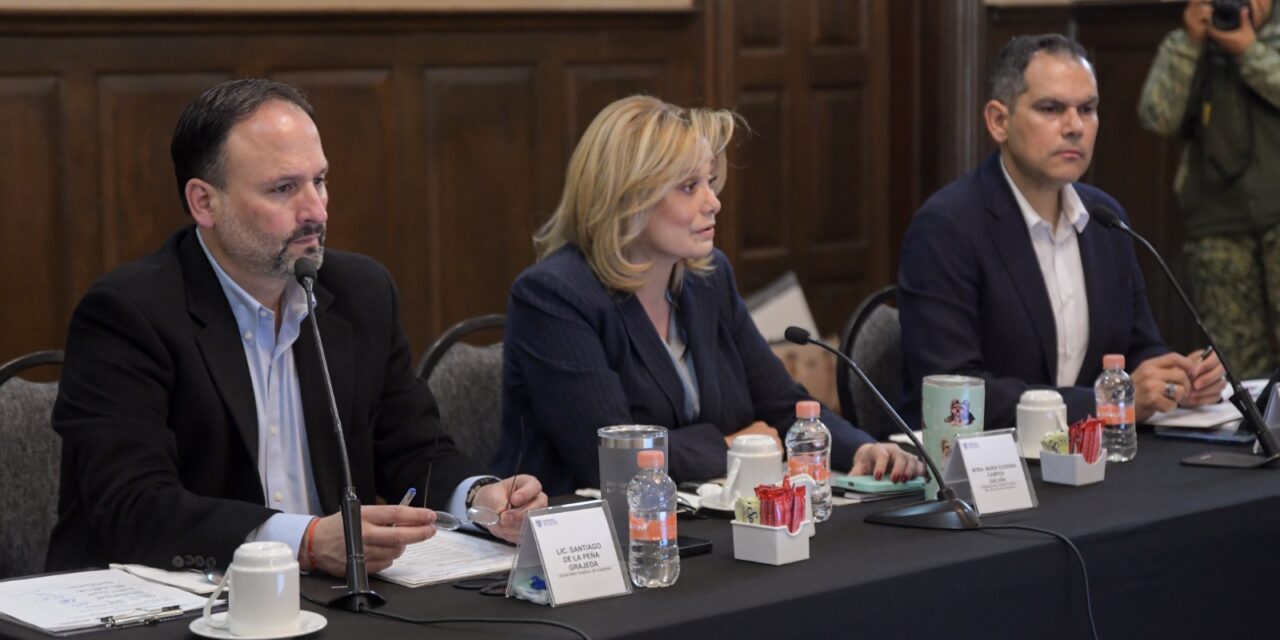 Maru Campos encabeza Mesa de Seguridad; Chihuahua reporta cifra más baja de delitos de alto impacto en 9 años