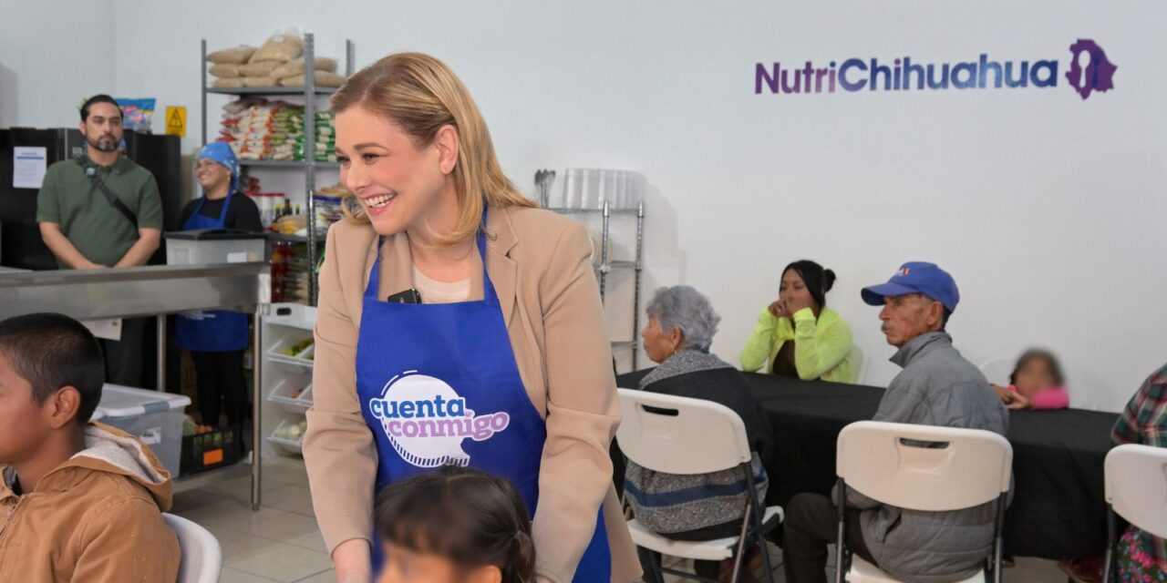 Maru Campos inaugura primer Comedor Comunitario en Meoqui; brindará más de 20 mil raciones de alimento al año