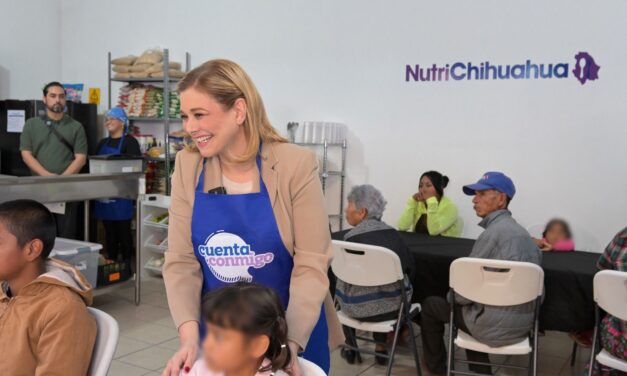 Maru Campos inaugura primer Comedor Comunitario en Meoqui; brindará más de 20 mil raciones de alimento al año