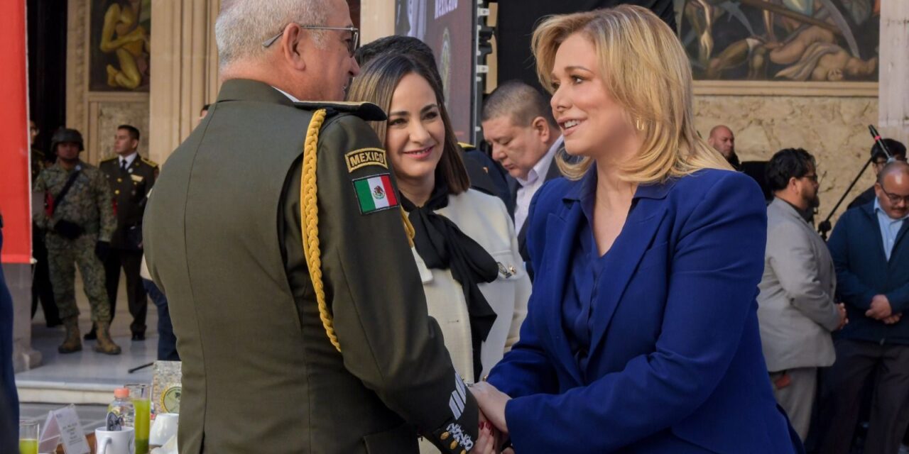 Maru Campos conmemora al Ejército Mexicano en su 113 aniversario