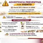 Vigente advertencia preventiva por viento en Ciudad Juárez