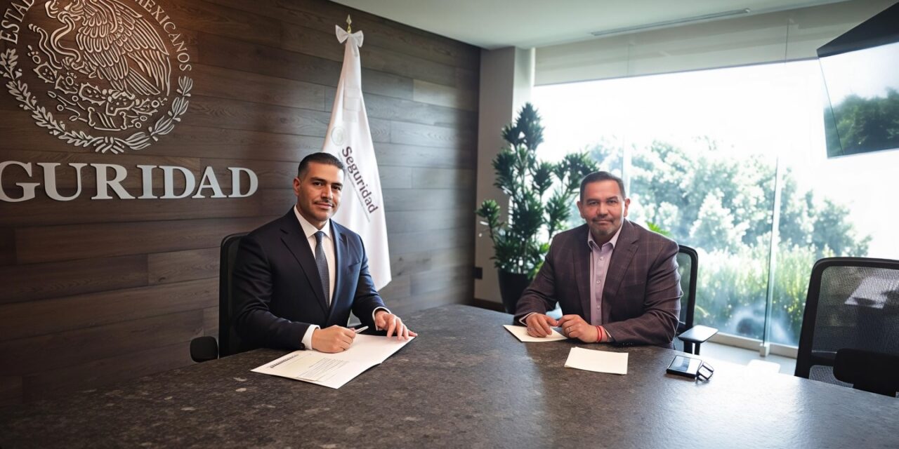 Cruz Pérez Cuéllar se reúne con Omar García Harfuch para fortalecer la seguridad en Juárez