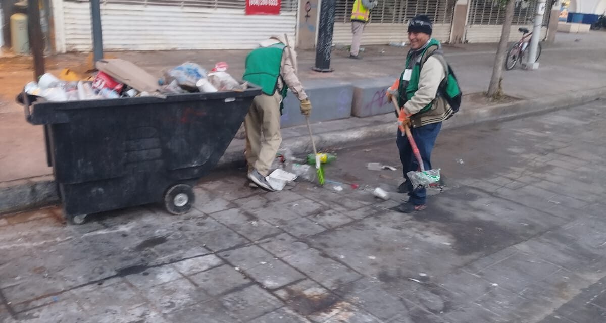Retiraron 12 toneladas de basura tras evento “Juárez en la Juárez”