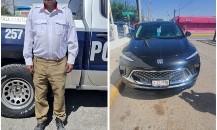 Cae guardia de agencia tras causar destrozos en notaría… traía un vehículo robado de la misma agencia