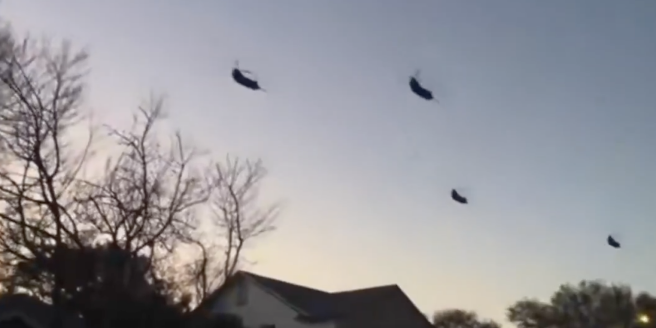 Helicópteros militares despiertan a San Antonio en plena madrugada
