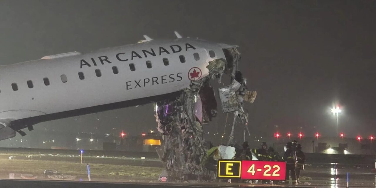 Tragedia en Nueva York: avión de Air Canada choca en pista y deja dos muertos