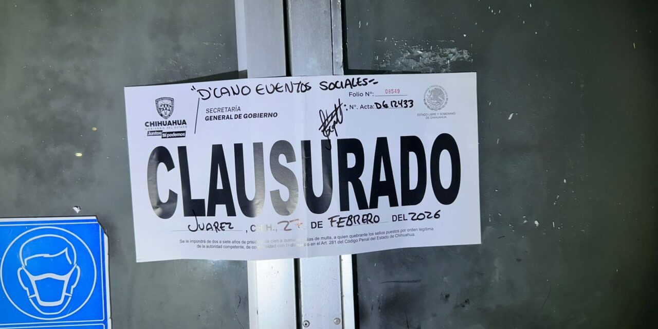 Realiza Gobernación Estatal 377 inspecciones y clausura 6 establecimientos durante la última semana