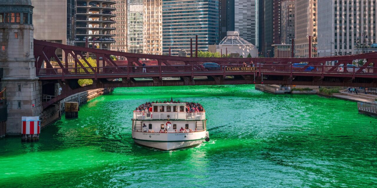 Chicago pinta de verde su río y sorprende al mundo en el Día de San Patricio