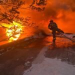 Atienden incendio en domicilios y corrales en la colonia San Antonio