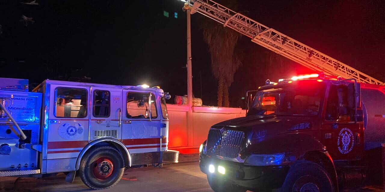 Atienden bomberos incendio en parque recreativo “Las Anitas”; no hubo personas lesionadas