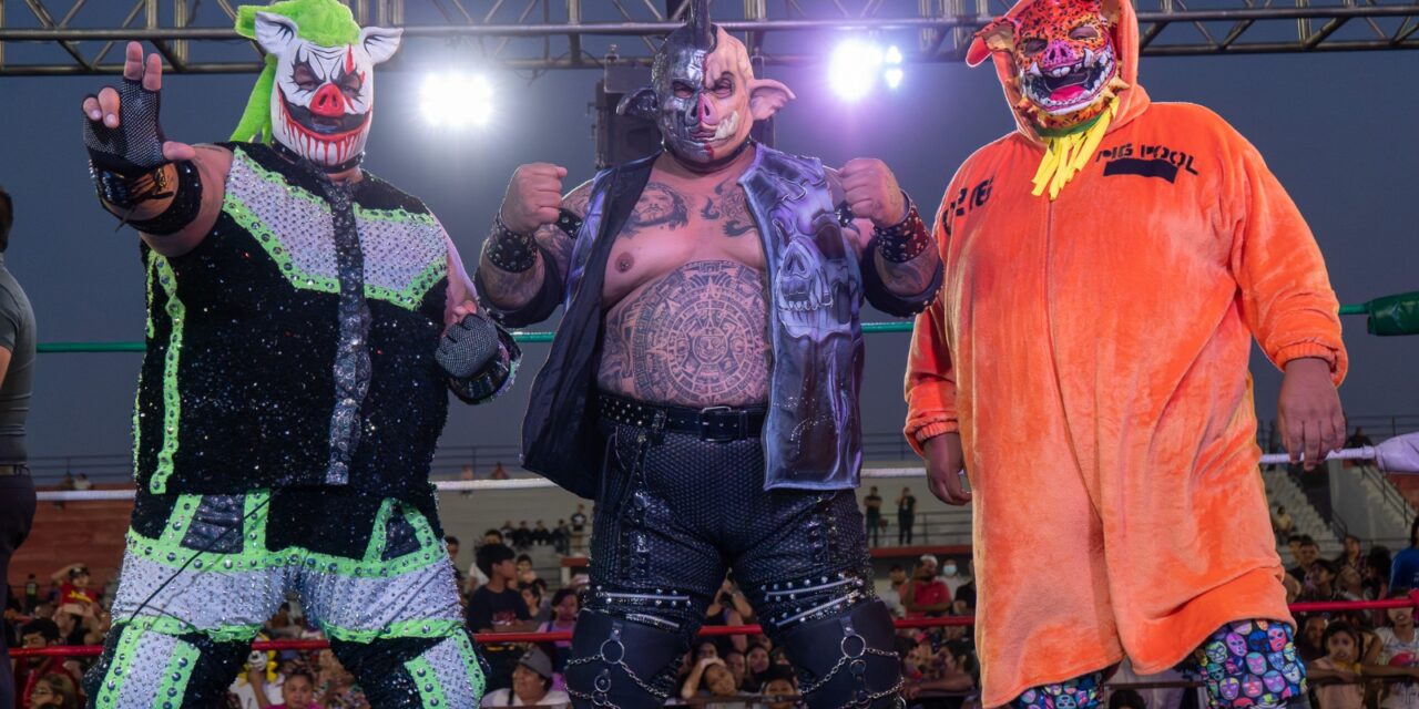 Celebran a los niños con función de lucha libre