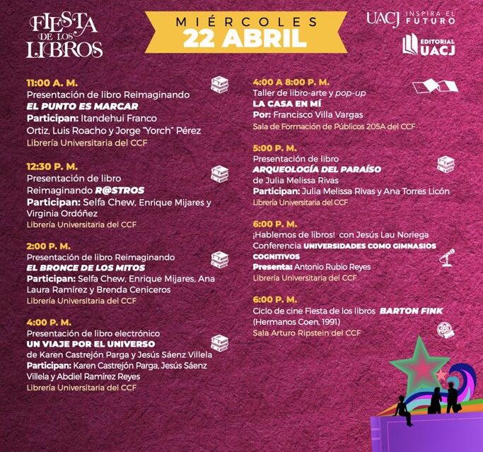 Invita UACJ a la Fiesta de los Libros 2026 con actividades culturales para toda la familia