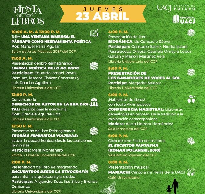 Invita UACJ a la Fiesta de los Libros 2026 con actividades culturales para toda la familia