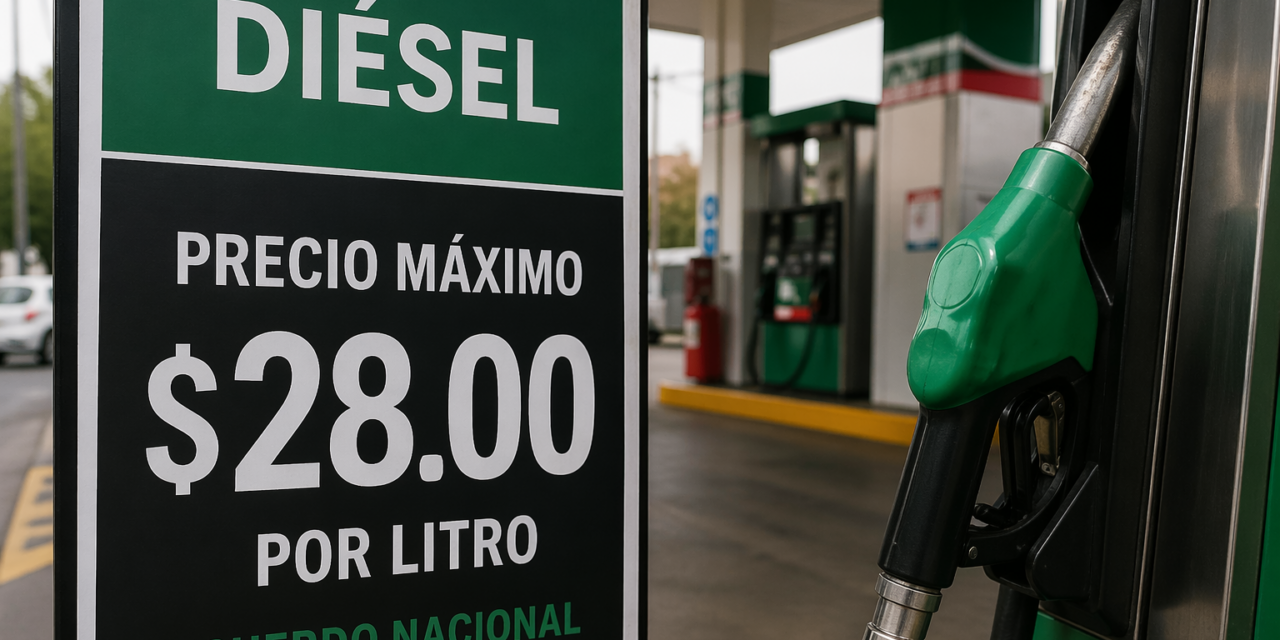 Gasolineros acuerdan tope de $28 pesos por litro de diésel tras reunión con Sheinbaum