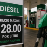 Gasolineros acuerdan tope de $28 pesos por litro de diésel tras reunión con Sheinbaum