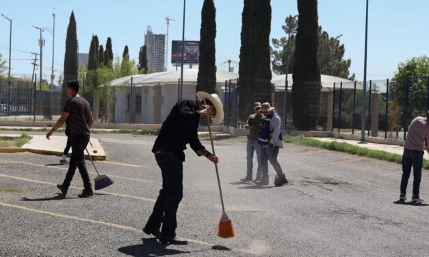 Realiza Parque Central trabajos de mantenimiento previo a actividades de Pascua